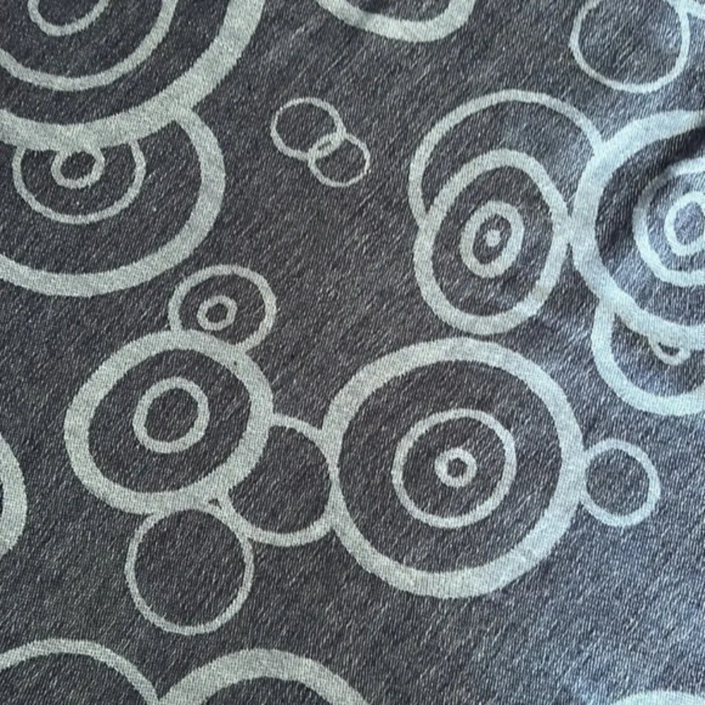 Scarf Pashmina 70% & 30% Silk Blue Circles Design